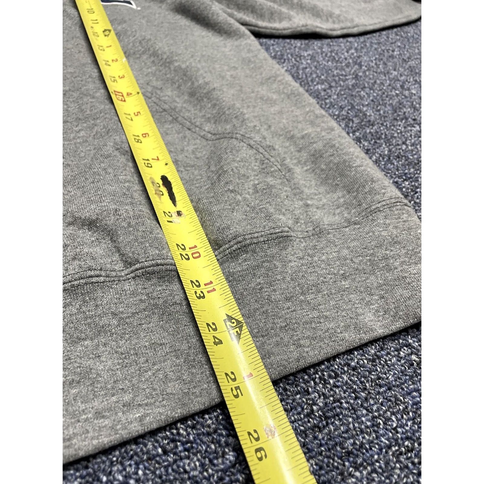 Penn VINTAGE Penn State Hoodie Mens Pullover Graphic Print 90s College University Gray M Knit Cotton Fleece Embroidered Logo Pockets Size US M / EU 48-50 / 2 - 4 Thumbnail