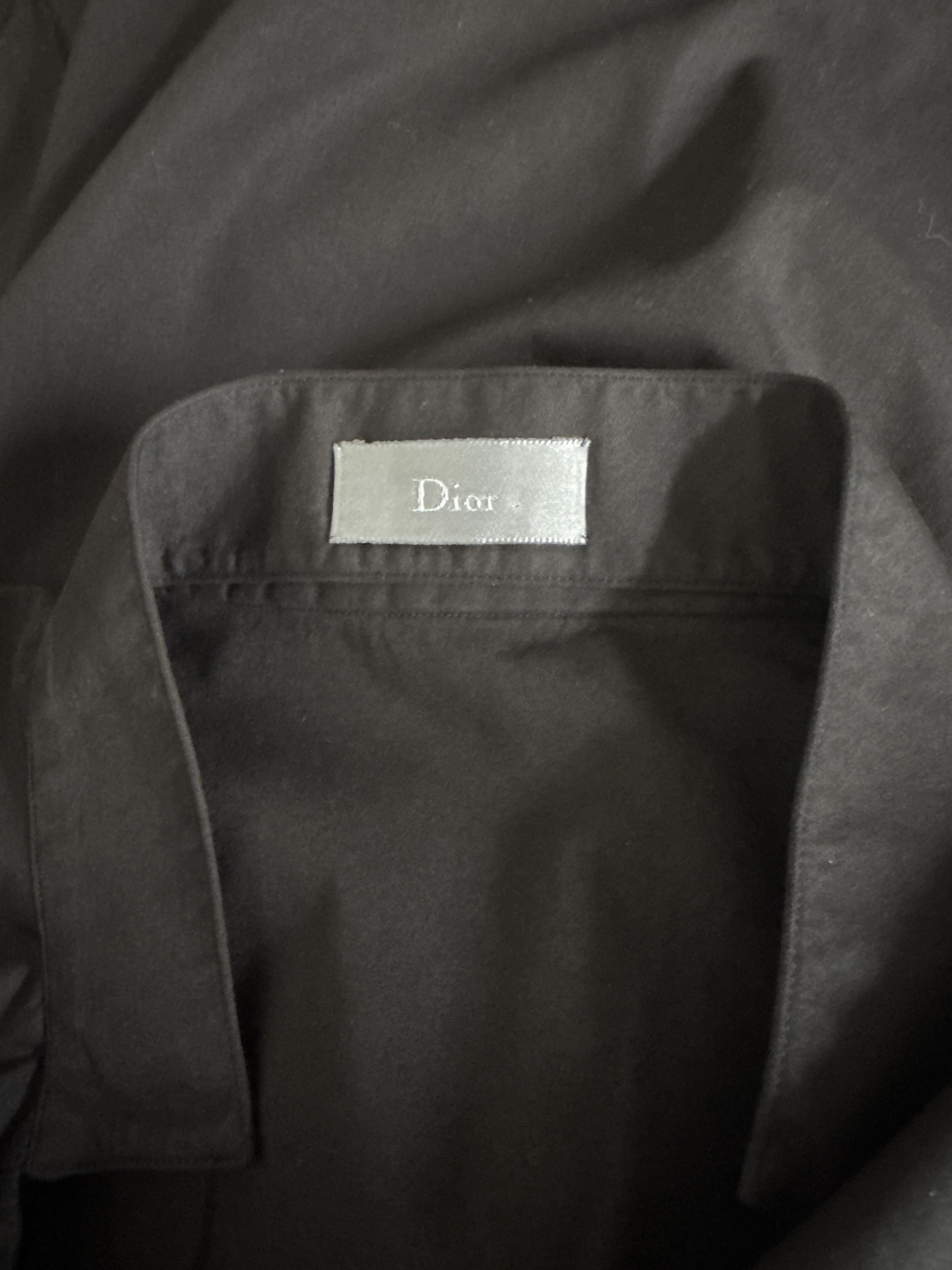 Dior Dior Homme Men Unisex Black Shirt Longsleeve Cotton 37 Size US S / EU 44-46 / 1 - 3 Thumbnail