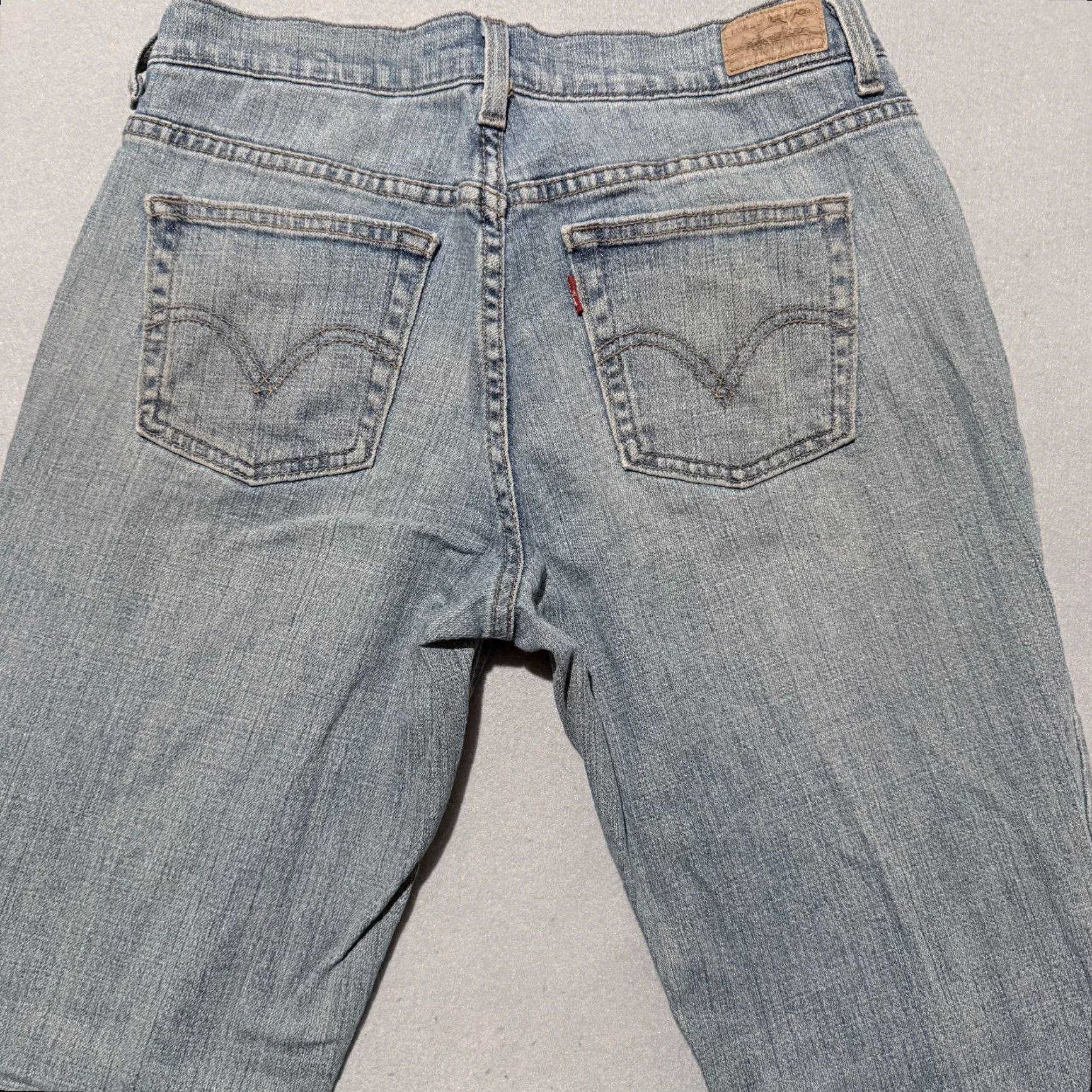 Denime Levi’s 505 Jeans Women's Blue Denim Stretch Mid Rise Classic - 4 Size 27" / US 4 / IT 40 - 4 Thumbnail