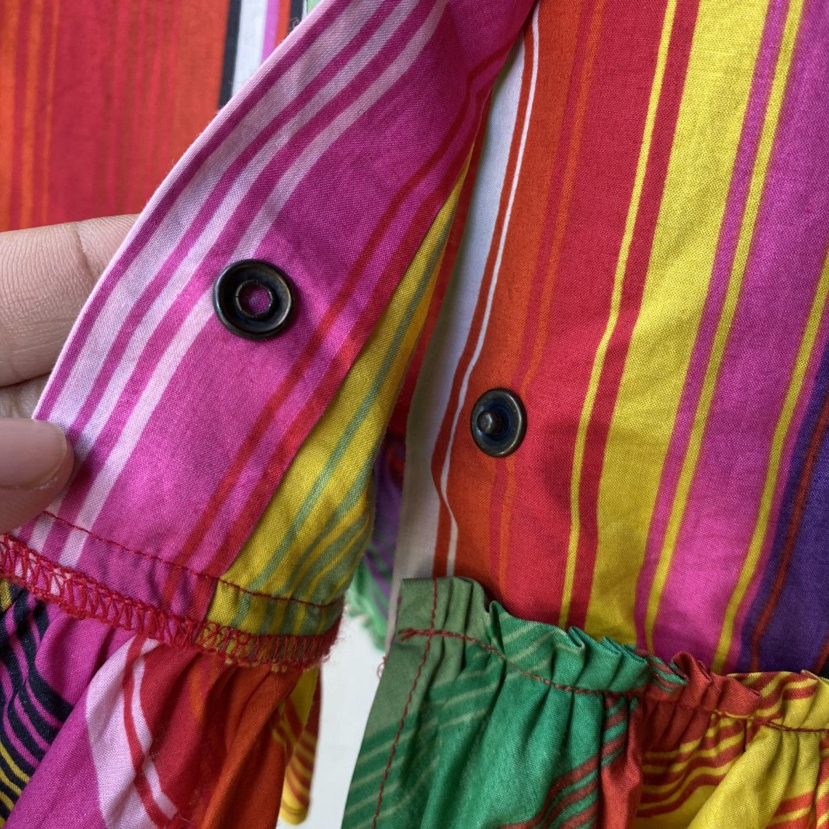 Etro ETRO Rainbow Stripe Ruffle Shirt Size S / US 4 / IT 40 - 12 Thumbnail