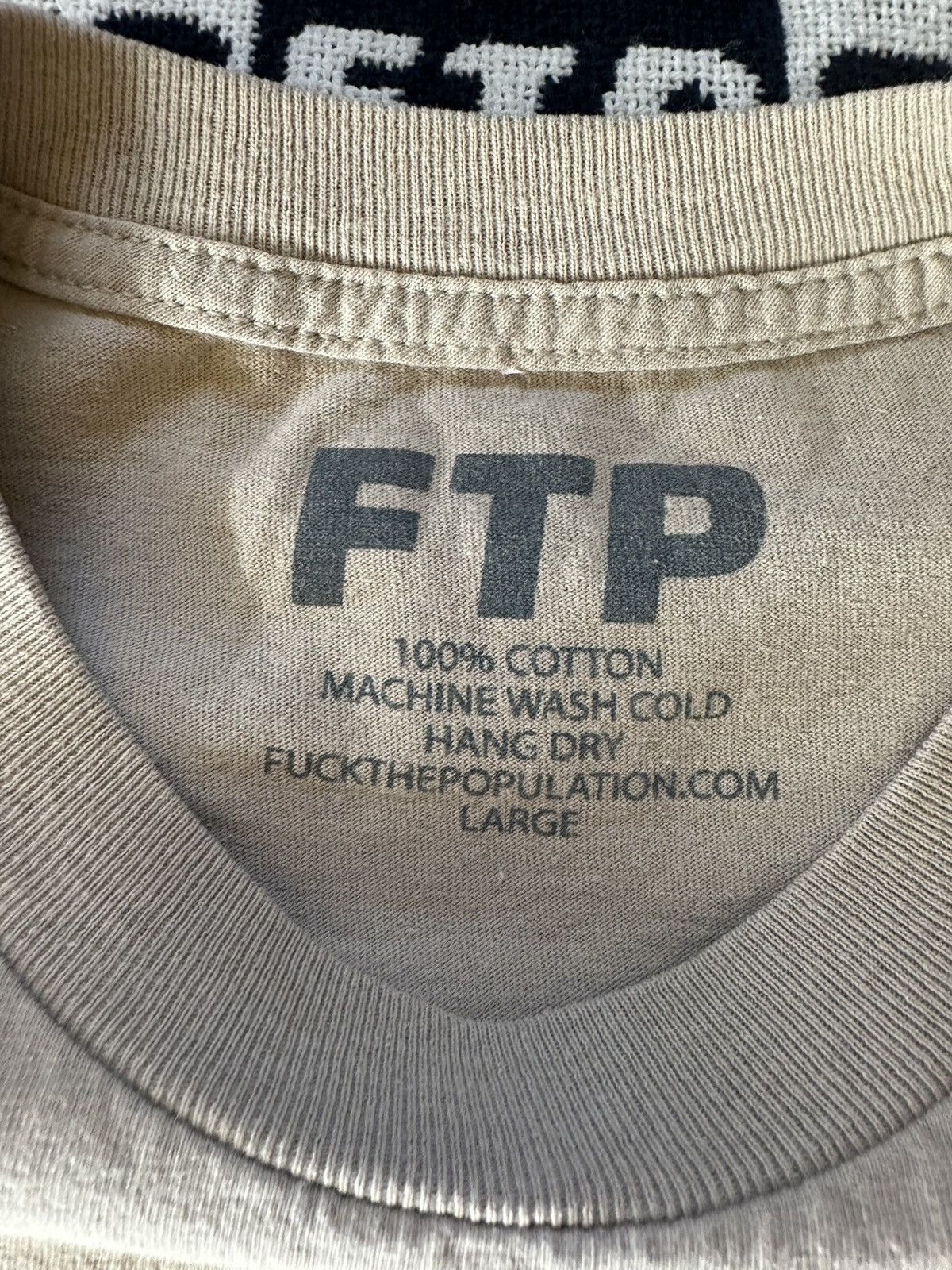 Fuck The Population FTP SAND LOGO TEE Size US L / EU 52-54 / 3 - 5 Thumbnail