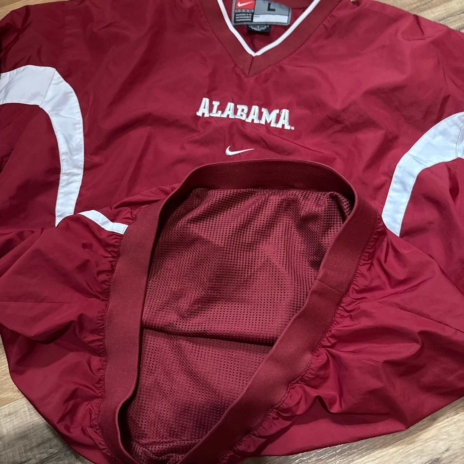 Nike 90s Nike Team Alabama Crimson Tide Clima Fit Windbreaker Size US L / EU 52-54 / 3 - 9 Thumbnail