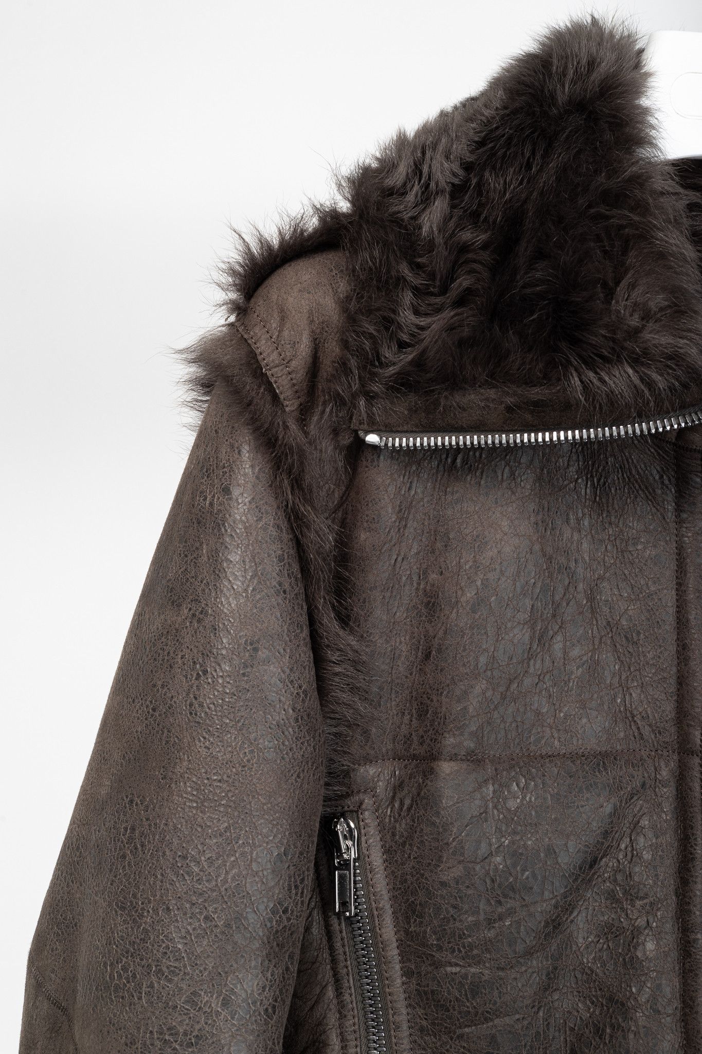 Rick Owens Rick Owens FW25 Concordians Exploder Fur & Leather Jacket Size S / US 4 / IT 40 - 5 Thumbnail