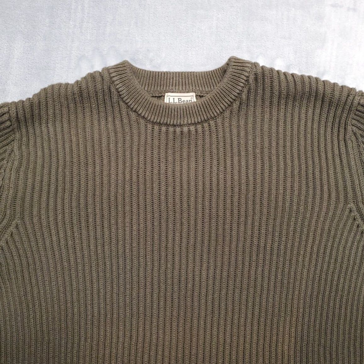 Vintage VINTAGE LL Bean Sweater Mens XL Tall Green Ribbed Long Sleeve Pullover Retro Classic Size US XL / EU 56 / 4 - 3 Thumbnail