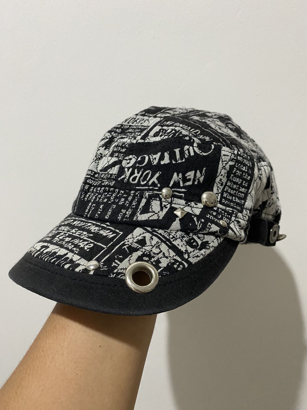 If Six Was Nine × Japanese Brand × Le Grande Bleu (L.G.B.) 2000s hats punk poem studded ifsixwasnine lgb Size ONE SIZE - 1 Thumbnail
