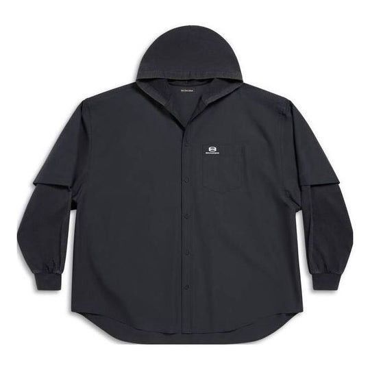 Balenciaga Unity Sports Icon Patched Shirt Large Fit 'Black'