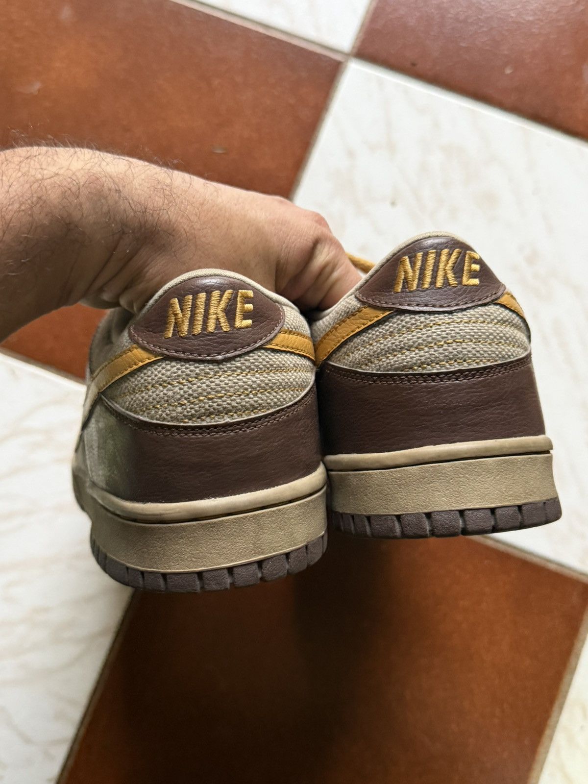 Nike SB Dunk Low 6.0 Dark Brown Tan Size US 10.5 / EU 43-44 - 4 Thumbnail