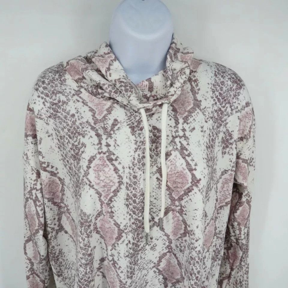 Calvin Klein Calvin Klein Womens Small Snake Print Hoodie Sweater NWT $59 Size S / US 4 / IT 40 - 3 Thumbnail