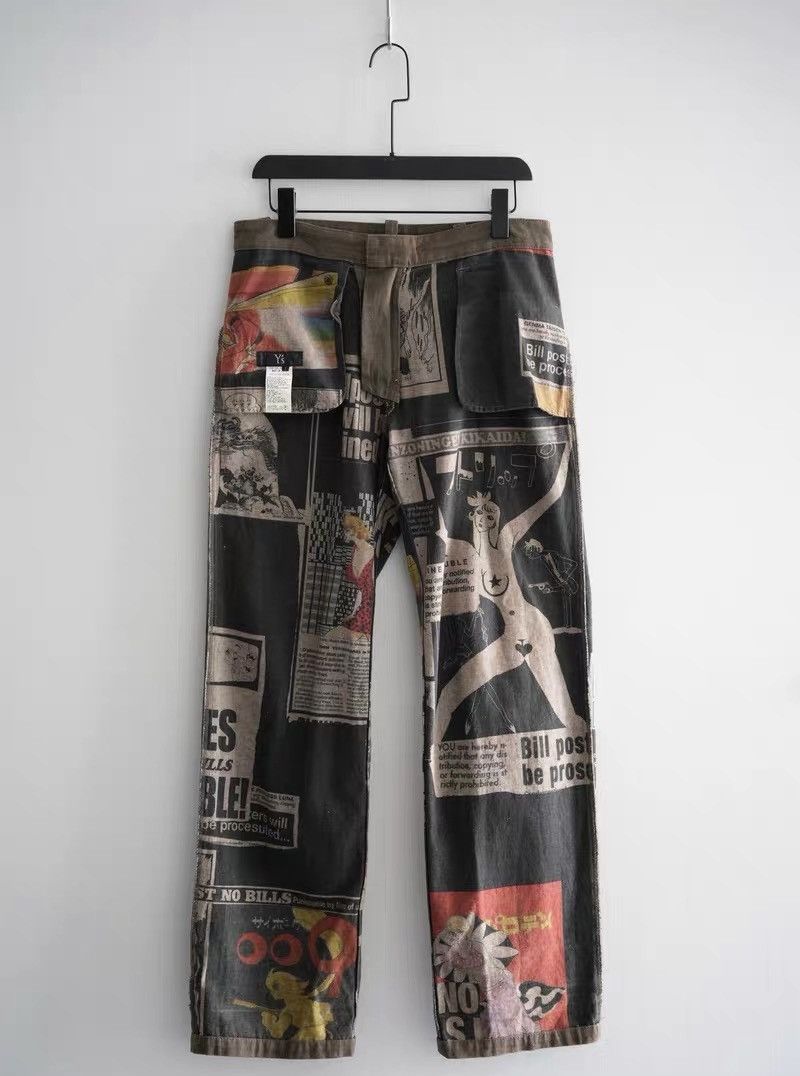 Yohji Yamamoto Yohji Yamamoto 07AW Shotaro Ishinomori Manga Pants Size US 30 / EU 46 - 1 Thumbnail