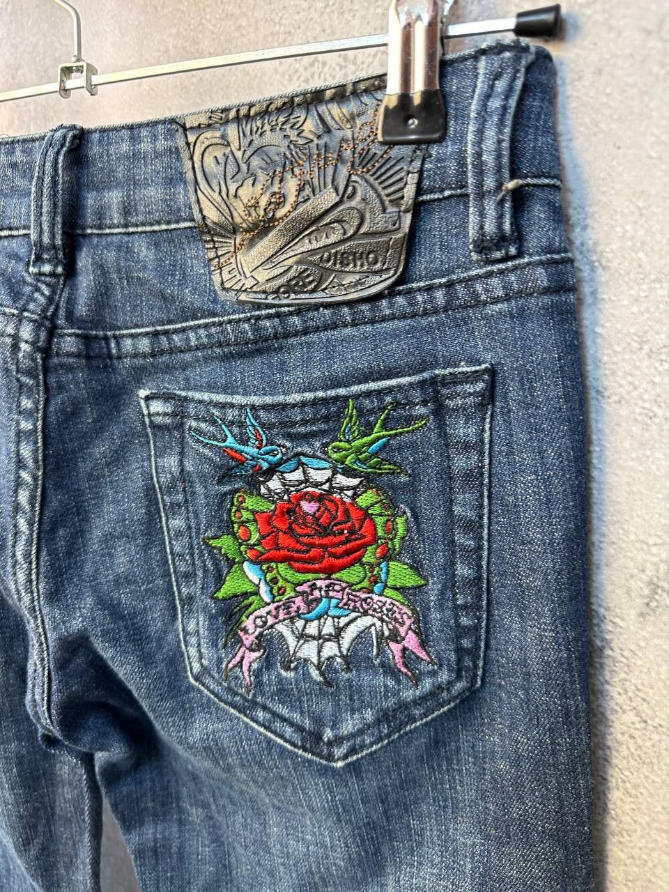 Christian Audigier × Ed Hardy Ed Hardy by Christian Audigier Jeans Denim Pant Size 31" - 7 Thumbnail