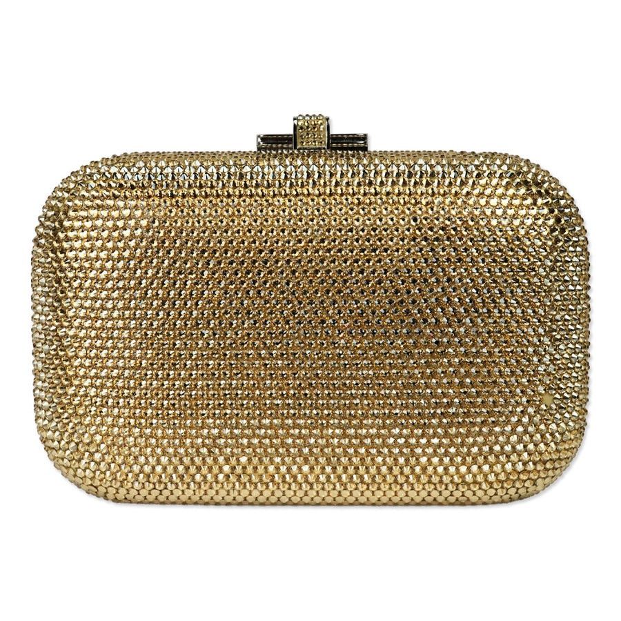 Judith Leiber Judith Leiber Slide Champagne Full Bead Frame Clutch Size ONE SIZE - 1 Thumbnail