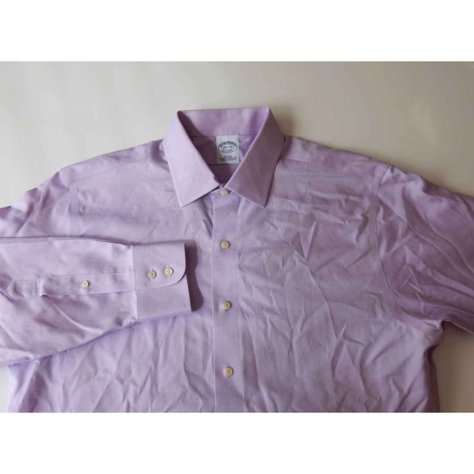Brooks Brothers Brooks Brothers Dress Shirt Slim Fit 16.5-34 Solid Purple Men’s Shirt Long Sleeve Button Down Slim Fit 16.5 Regular Size Miscellaneous? Size 46R - 2 Thumbnail