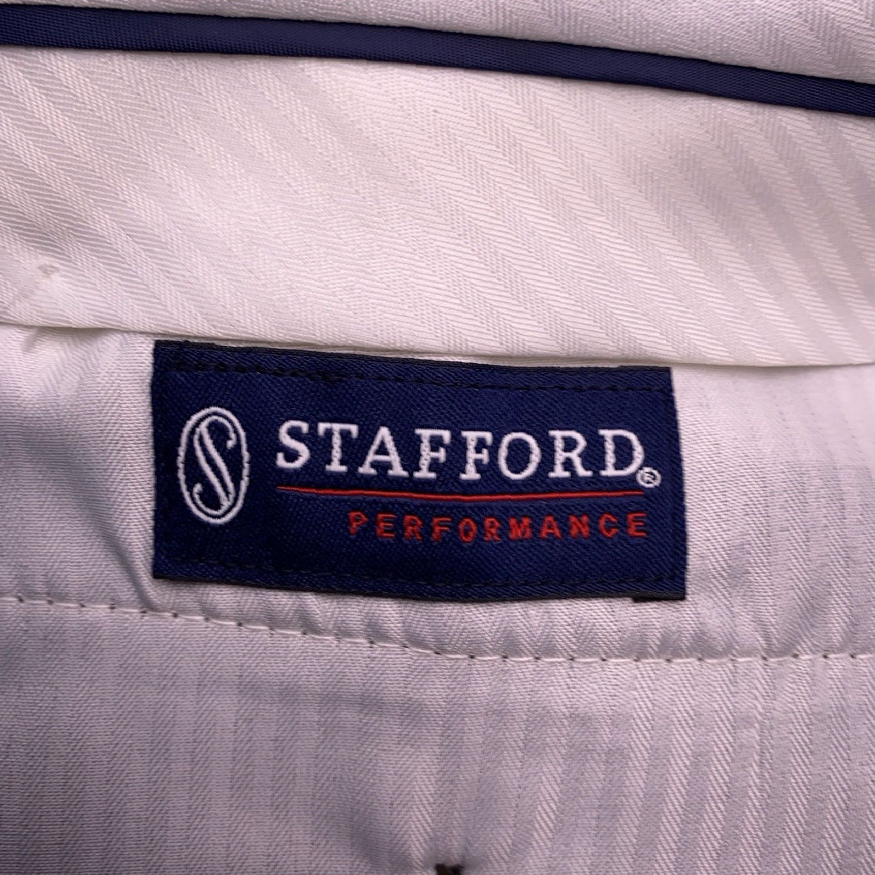 Stafford Stafford Dress Pants Mens 40x29 Brown Micro Twill Classic Straight Fit New Size US 40 / EU 56 - 4 Thumbnail
