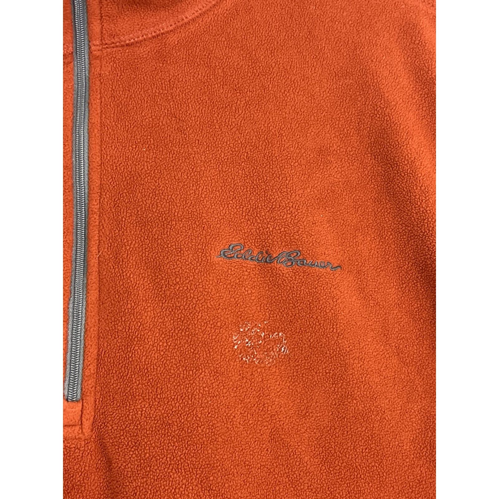 Eddie Bauer Eddie Bauer Mens XL Burnt Orange Fleece 1/4 Zip Up Jacket Size US XL / EU 56 / 4 - 6 Thumbnail
