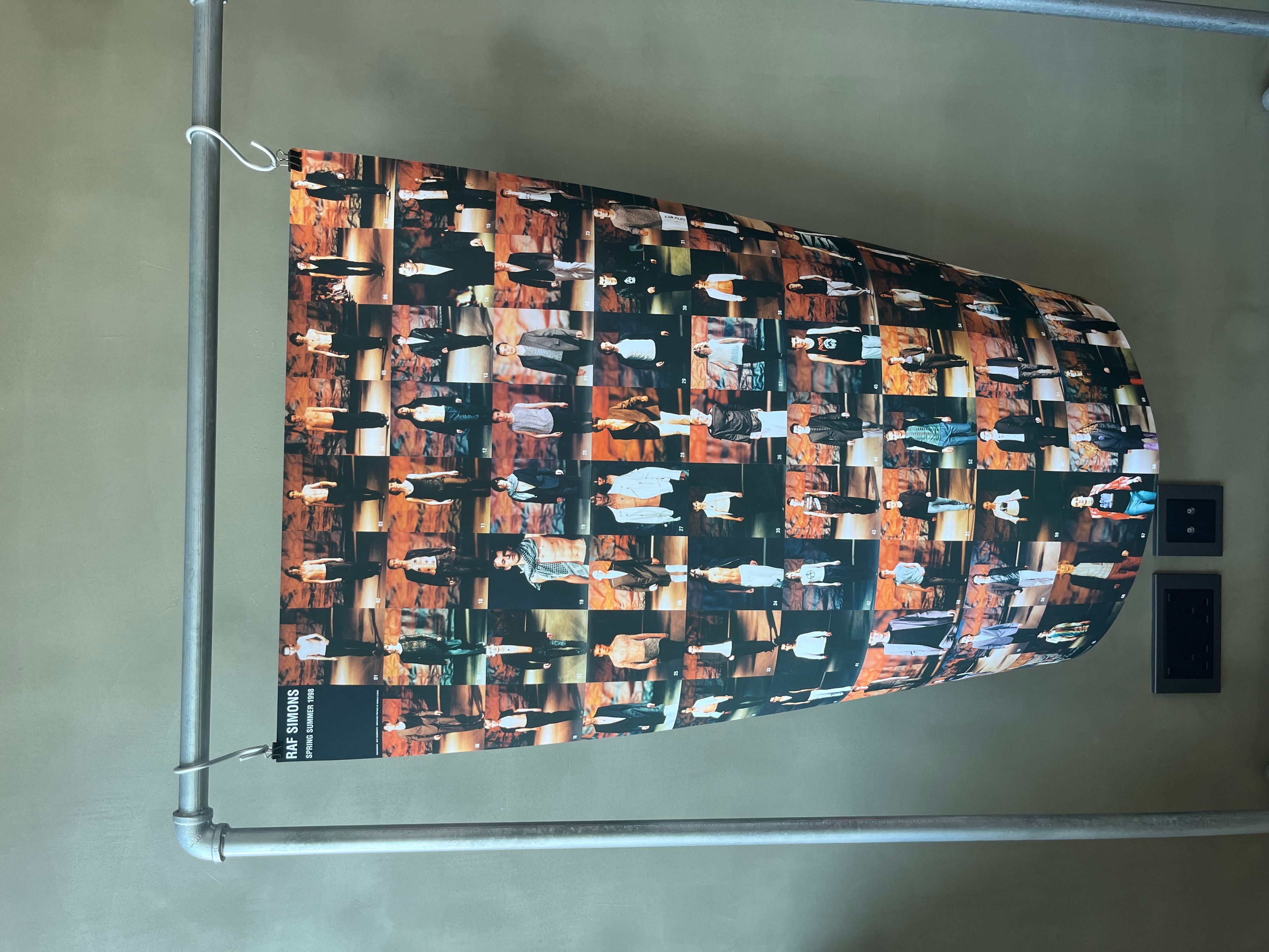 Pre-owned Raf Simons Spring Summer 1998 'black Palms' Big Size Poster In Multicolor