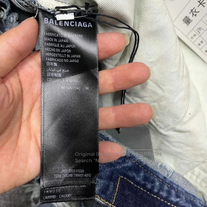 Balenciaga Balenciaga Blue Distressed Denim Jeans. Size US 30 / EU 46 - 3 Thumbnail
