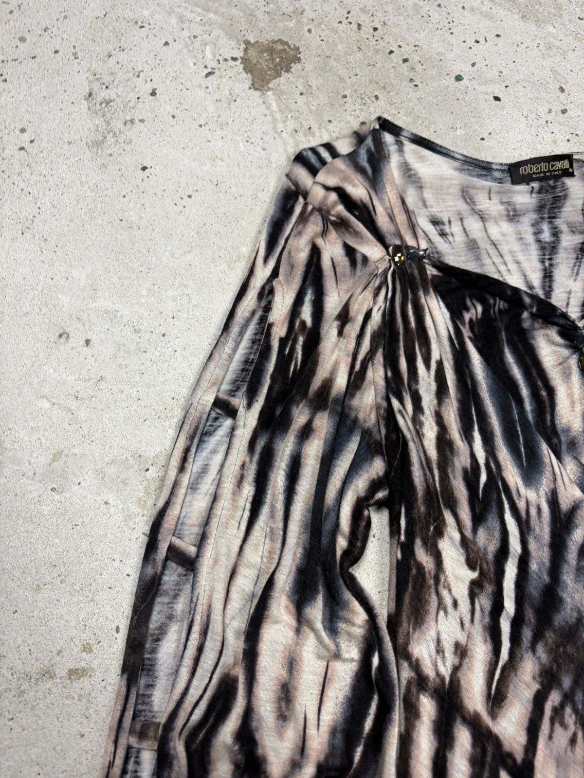 Roberto Cavalli Vintage Roberto Cavalli Animal Print Asymmetrical Dress Size S / US 4 / IT 40 - 9 Thumbnail