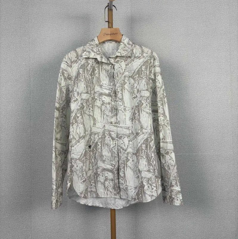 Dior Dior Colorblock Cotton Women's Shirt 0089 Size XXS / US 00 / IT 34 - 1 Thumbnail