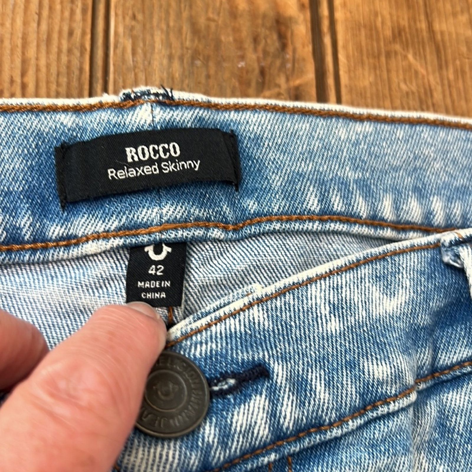 True Religion Mens True Religion Rocco jeans relaxed skinny size 42 Size US 42 / EU 58 - 4 Thumbnail