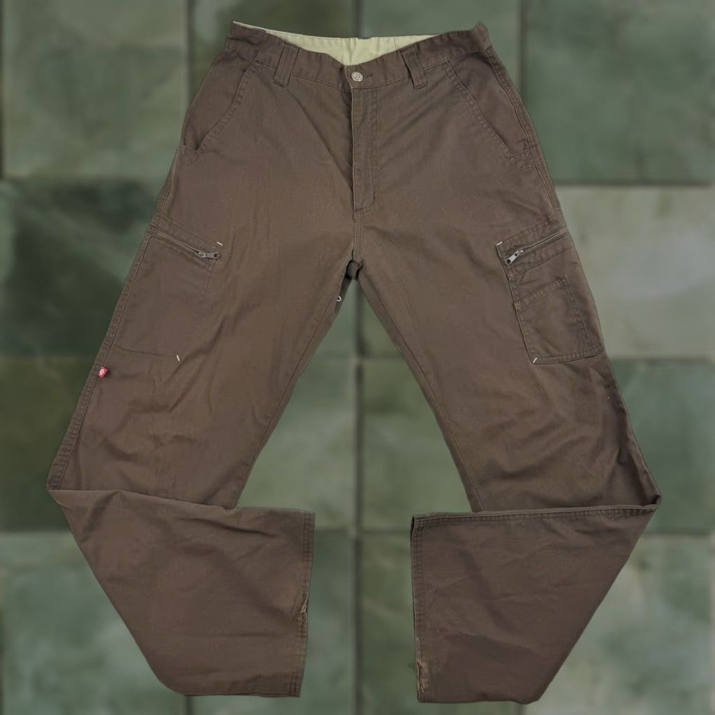 Ocean Pacific VINTAGE Ocean Pacific Cargo Pants Men 32x31 Brown Cargo 90s Y2K Punk Hipster Ocean Pacific Pants Mens Brown 1984bb Size US 32 / EU 48 - 1 Thumbnail