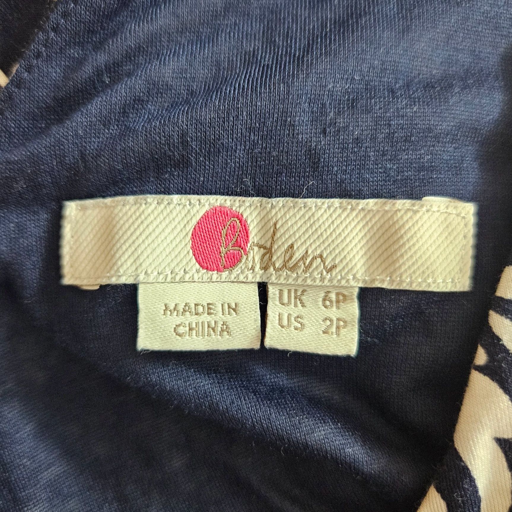 Boden VINTAGE? No. Boden Elisa jersey dress Blue Floral V-Neck Sleeveless 2P Jersey Midi Dress Womens Size XS / US 0-2 / IT 36-38 - 6 Thumbnail