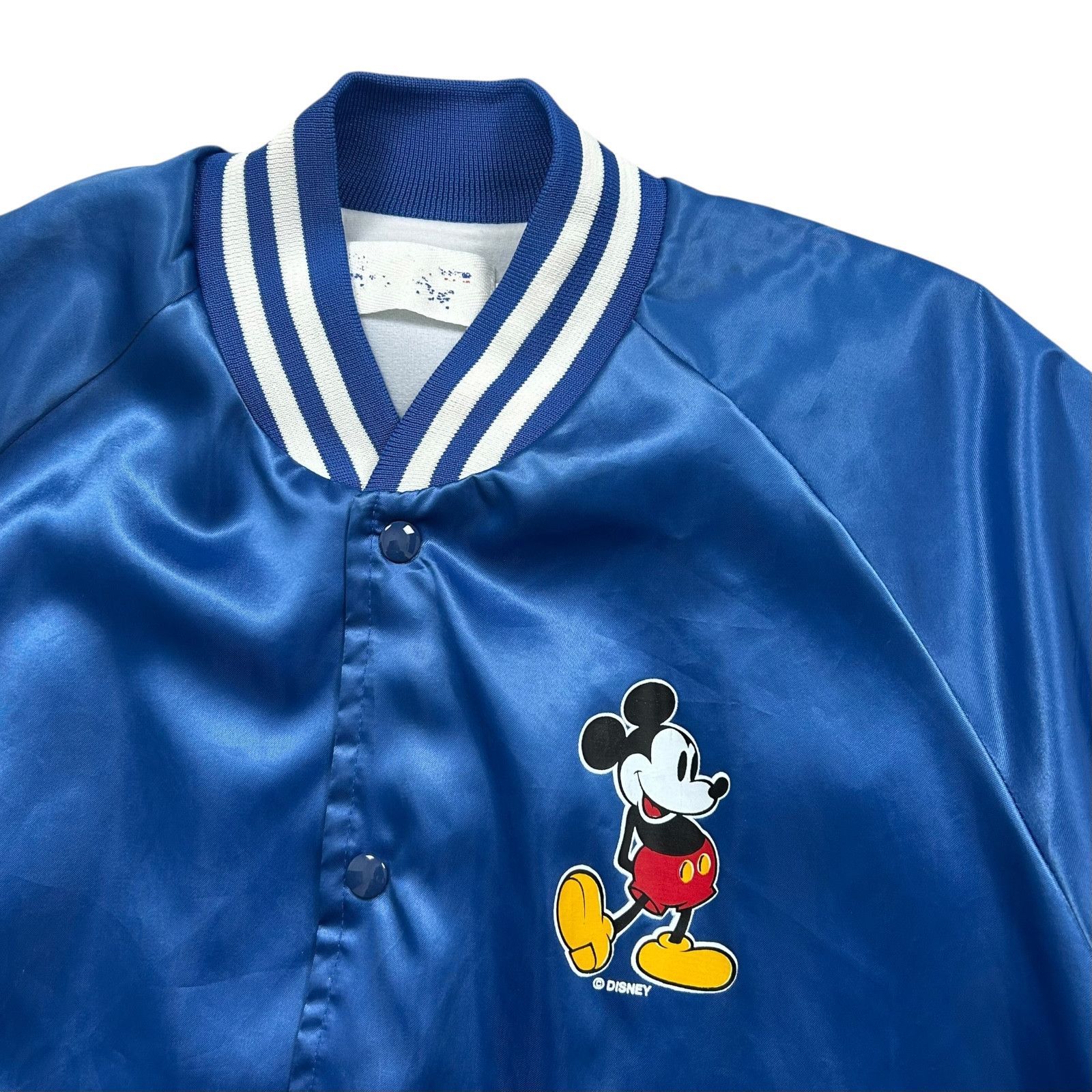 Disney VTG 90s DISNEY MICKEY MOUSE CHALK LINE SATIN JACKET SIZE XL Size US XL / EU 56 / 4 - 4 Thumbnail