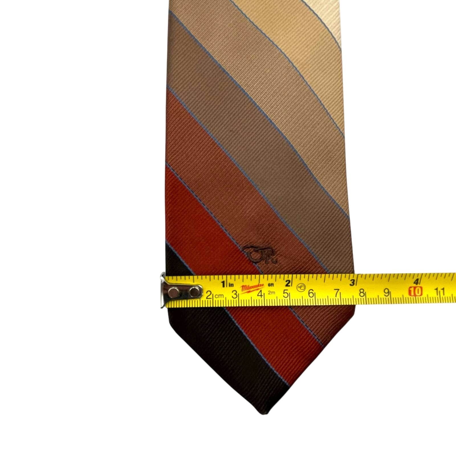 Oscar De La Renta Oscar De la Renta Stripe Ombre Tie Red Beige Size ONE SIZE - 8 Thumbnail
