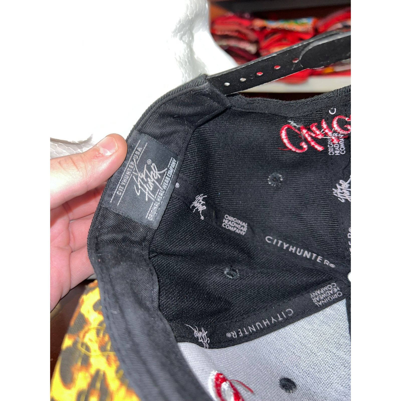 City Hunter Chicago Hat City Hunter Original Black Snapback Cap Headwear Size ONE SIZE - 8 Thumbnail