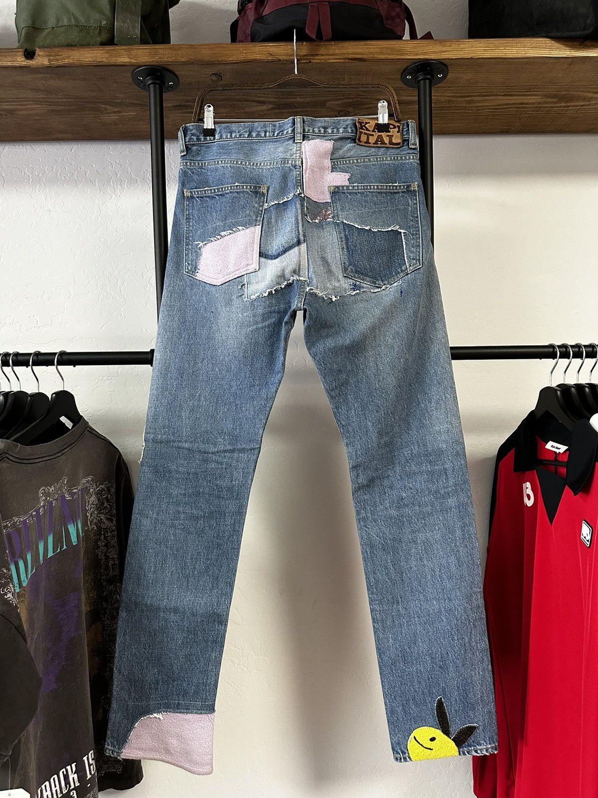 Kapital Kapital okabilly patchwork straight-leg jeans Size US 34 / EU 50 - 6 Thumbnail