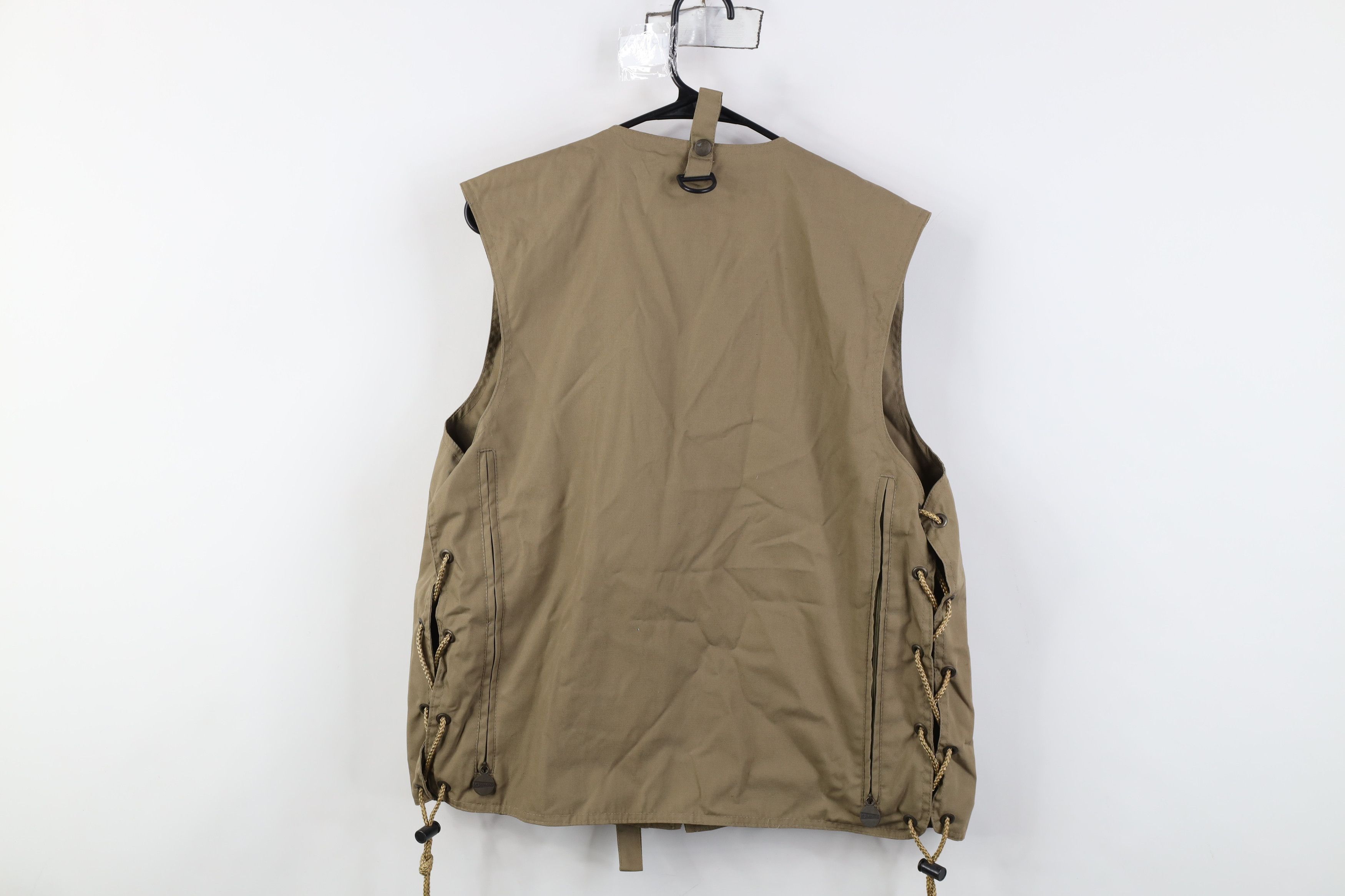 Vintage Vintage 90s Streetwear Tactical Full Zip Vest Jacket Beige Size US L / EU 52-54 / 3 - 15 Thumbnail