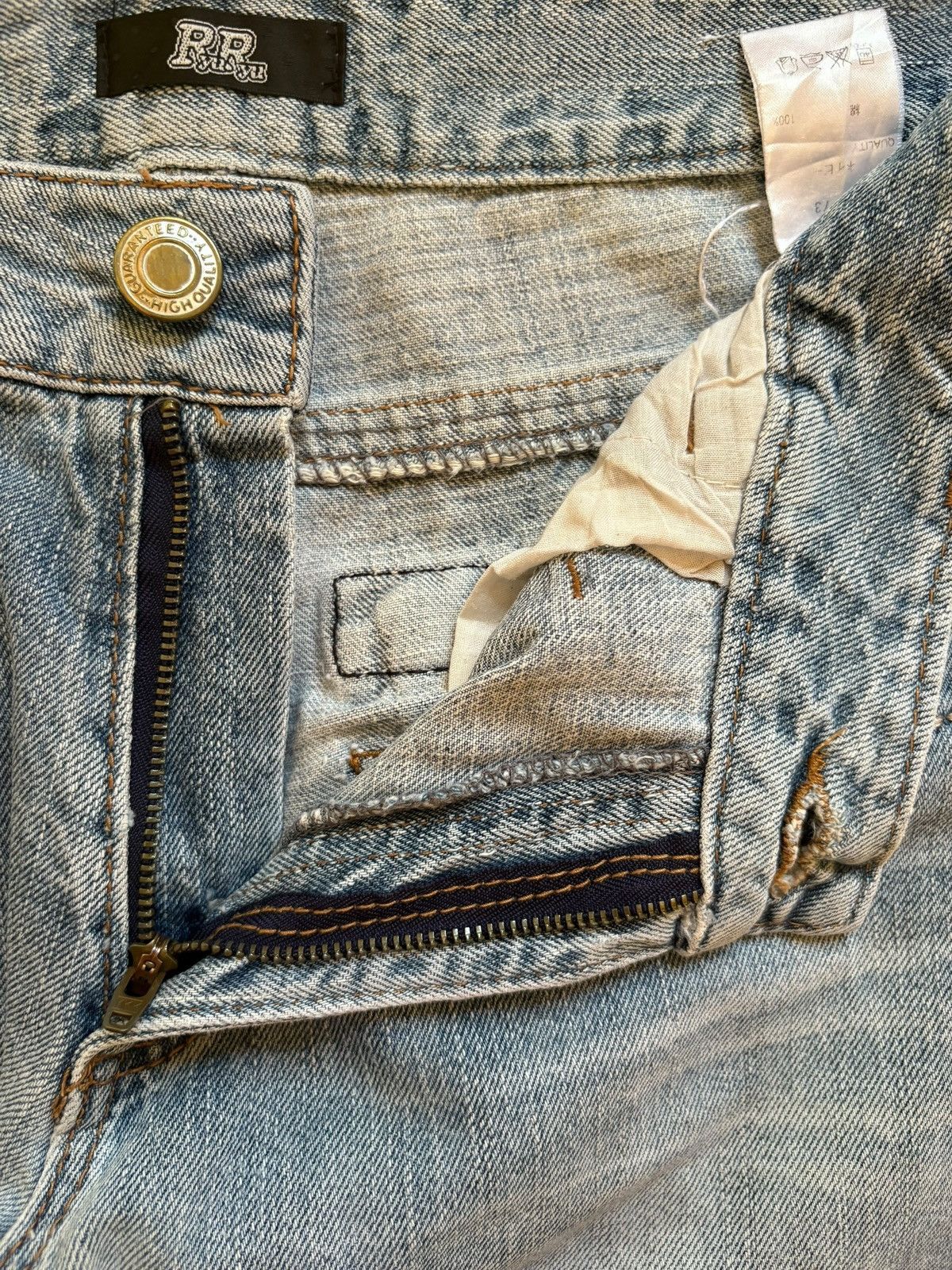Japanese Brand Vintage Japanese Brand Embroidery Spell Out Loose Jeans Size US 32 / EU 48 - 9 Thumbnail