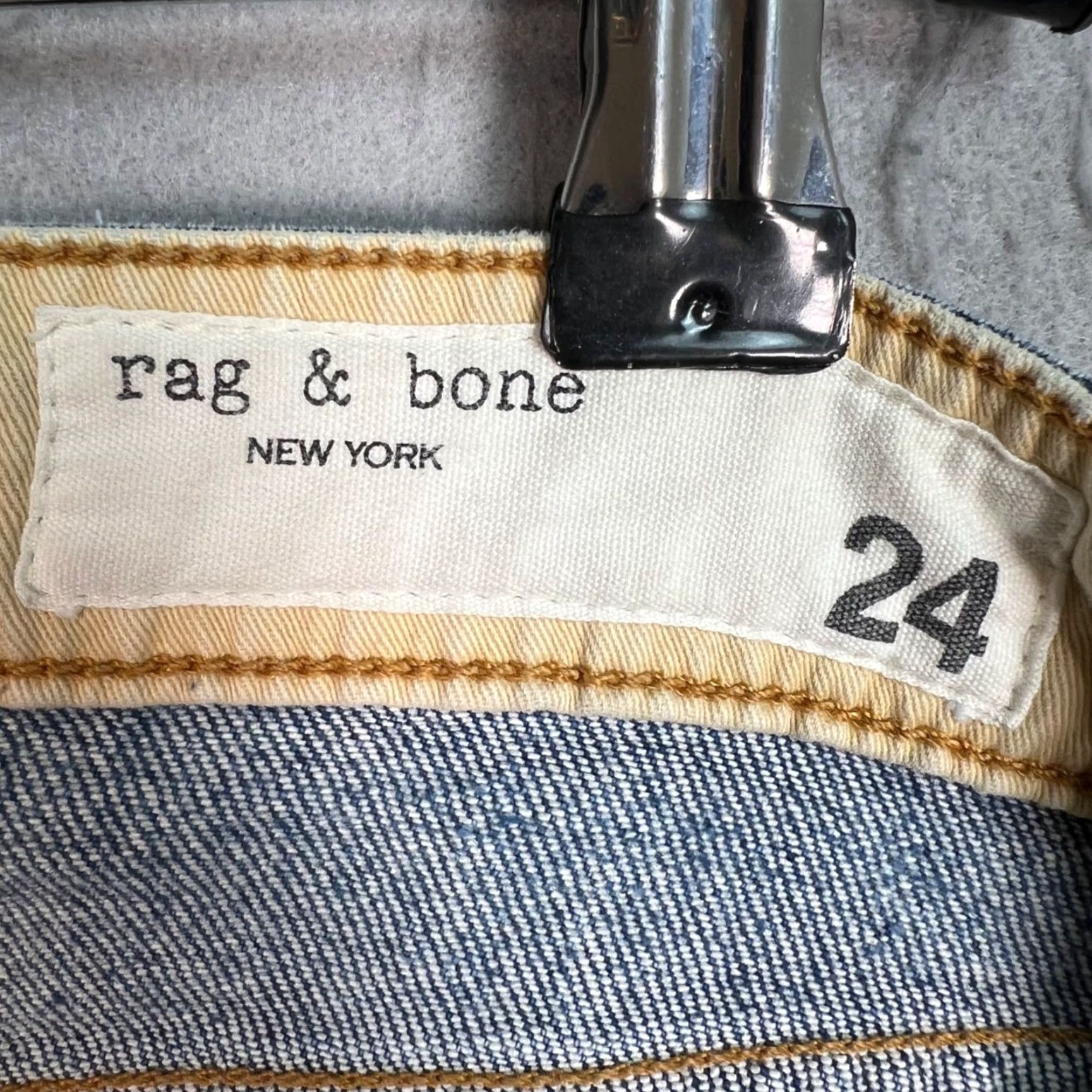 Rag & Bone VINTAGE Rag & Bone Womens Size 24 Rosa Mid-Rise Boyfriend Jeans Distressed Denim Blue Size 42" / US 20 - 3 Thumbnail