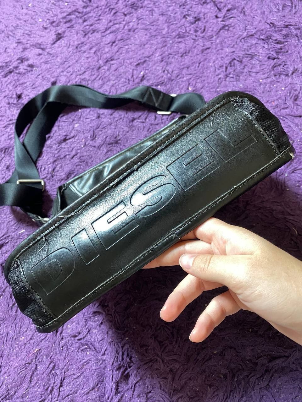 Diesel One Size Black Bag DIESEL logo Y2K Size ONE SIZE - 4 Thumbnail