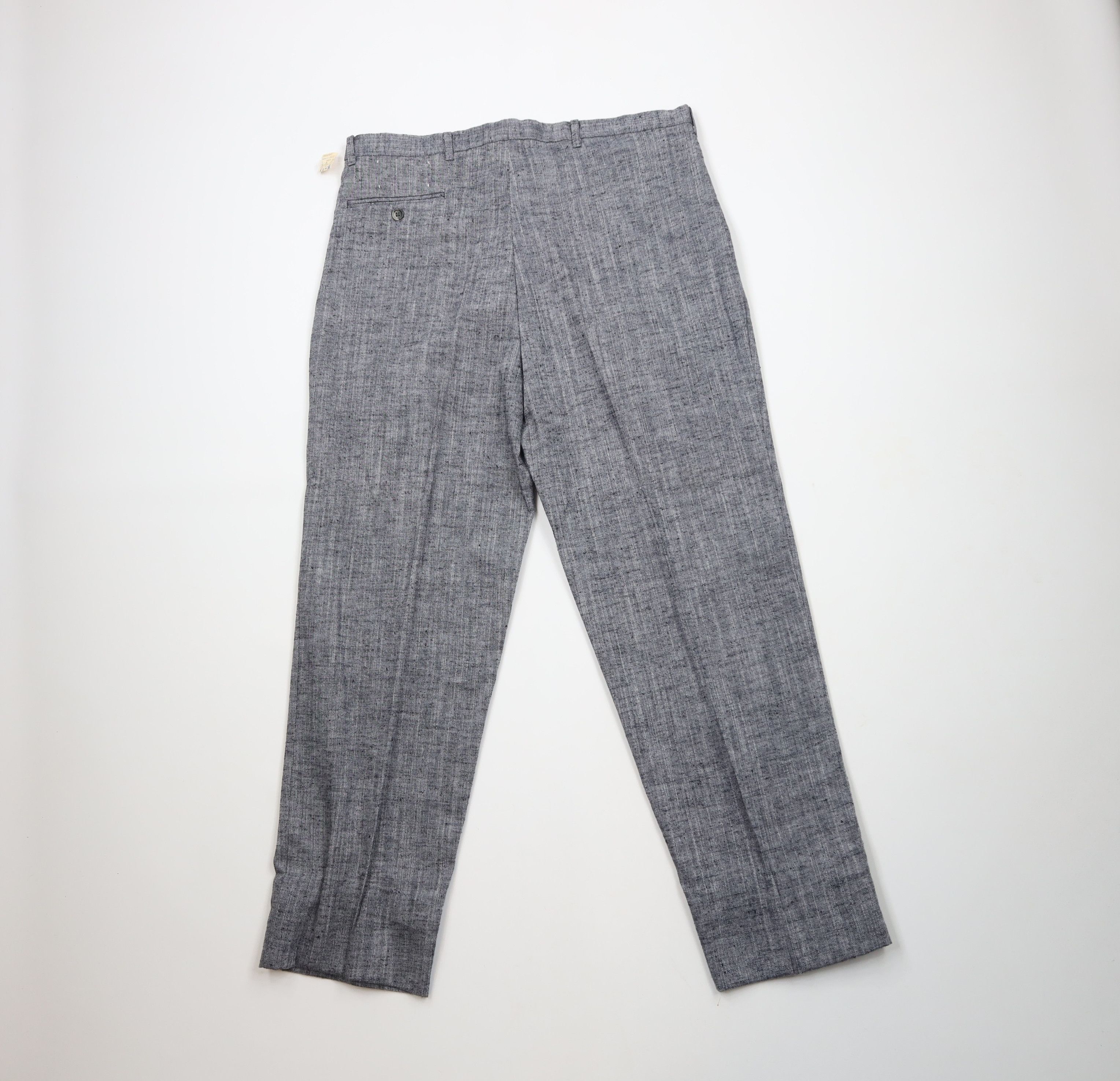 Vintage Deadstock Vintage 70s Rockabilly Fleck Tweed Chino Pants USA Size US 36 / EU 52 - 9 Thumbnail