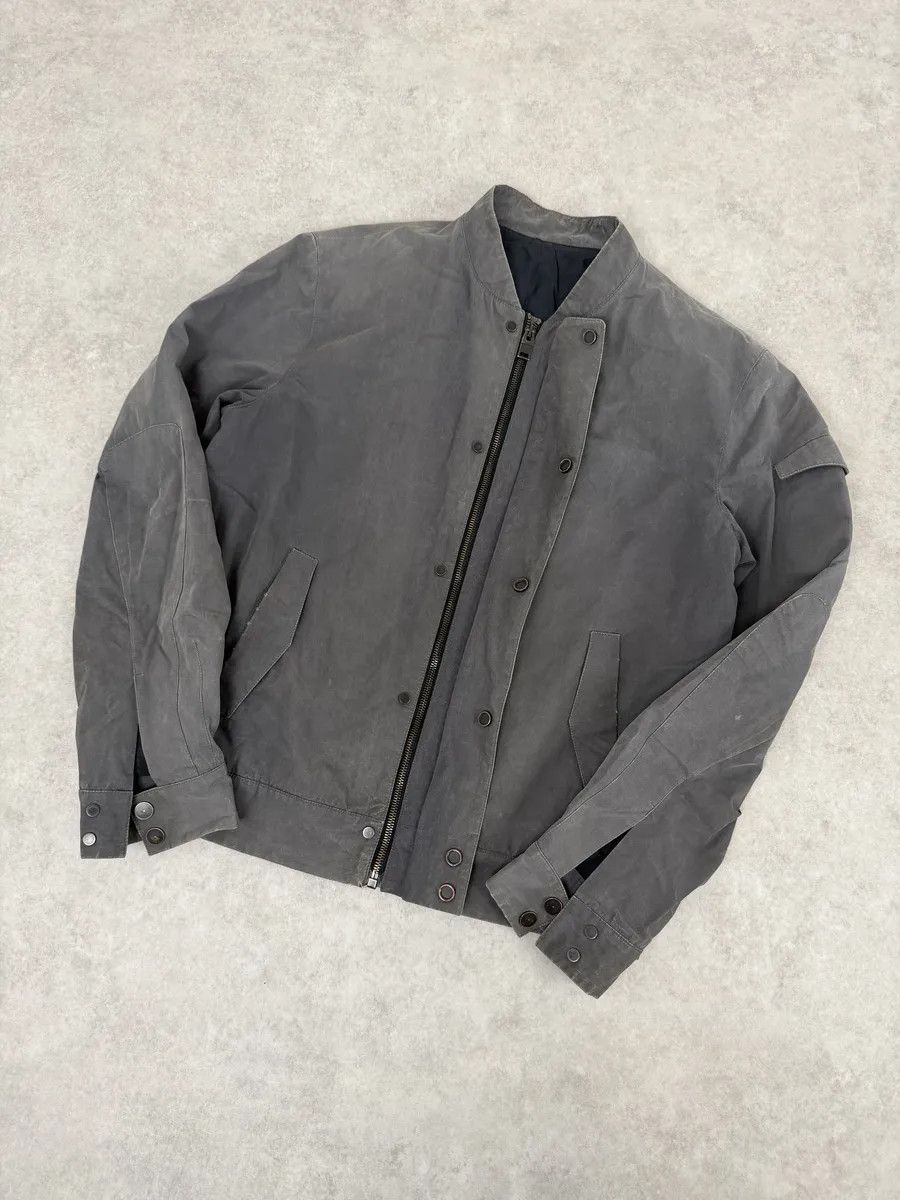 Balenciaga AW2013 Balenciaga Grey Raw Bomber Jacket Size US M / EU 48-50 / 2 - 6 Thumbnail
