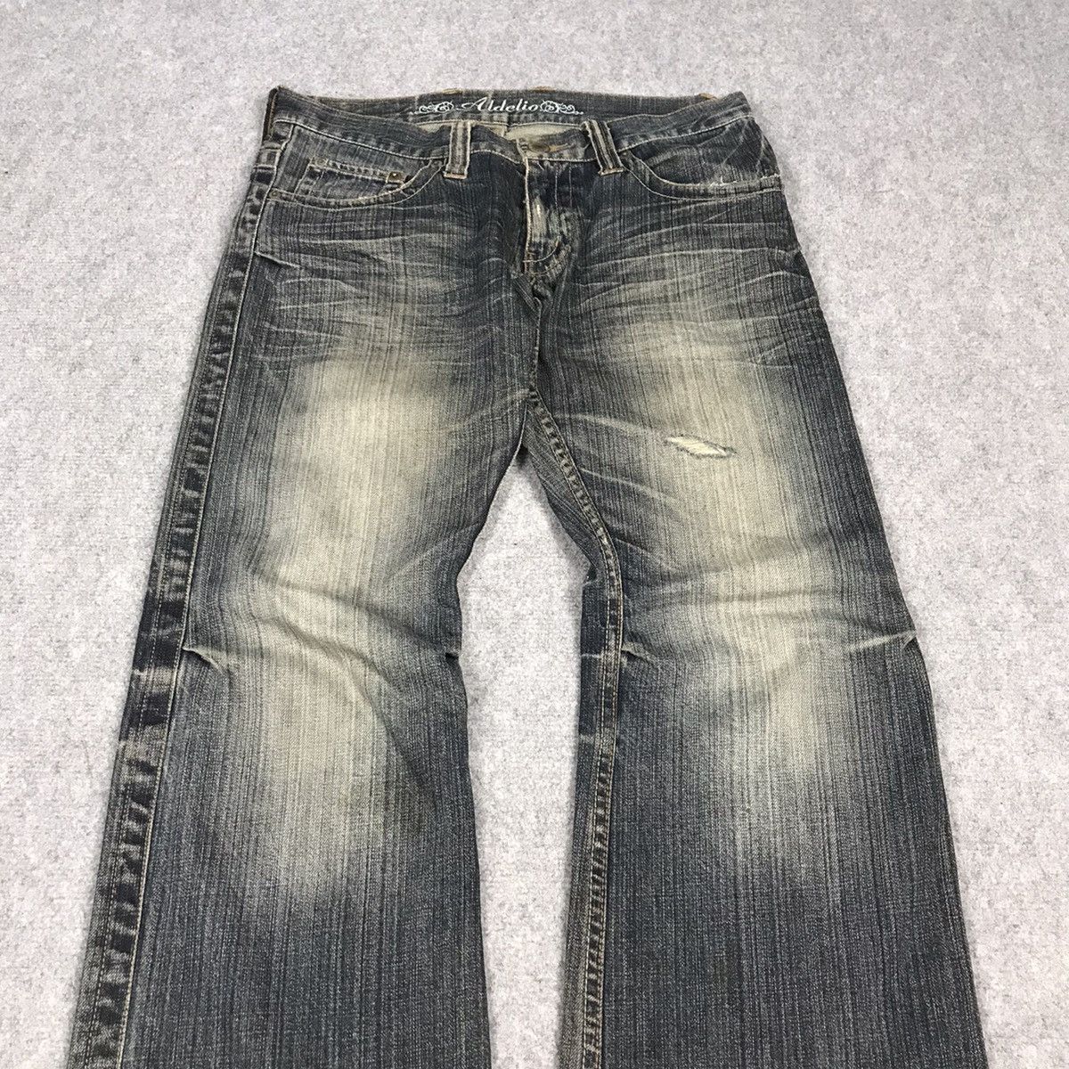 14th Addiction × If Six Was Nine FLARED🔥BOOTCUT ALDELIO JAPAN DISTRESSED DENIM PANTS Size US 30 / EU 46 - 3 Thumbnail
