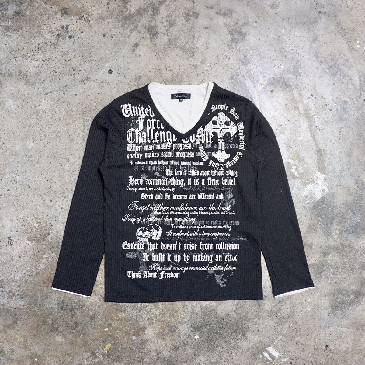 Japanese Brand Y2K time step poem longsleeve Size US M / EU 48-50 / 2 - 1 Thumbnail