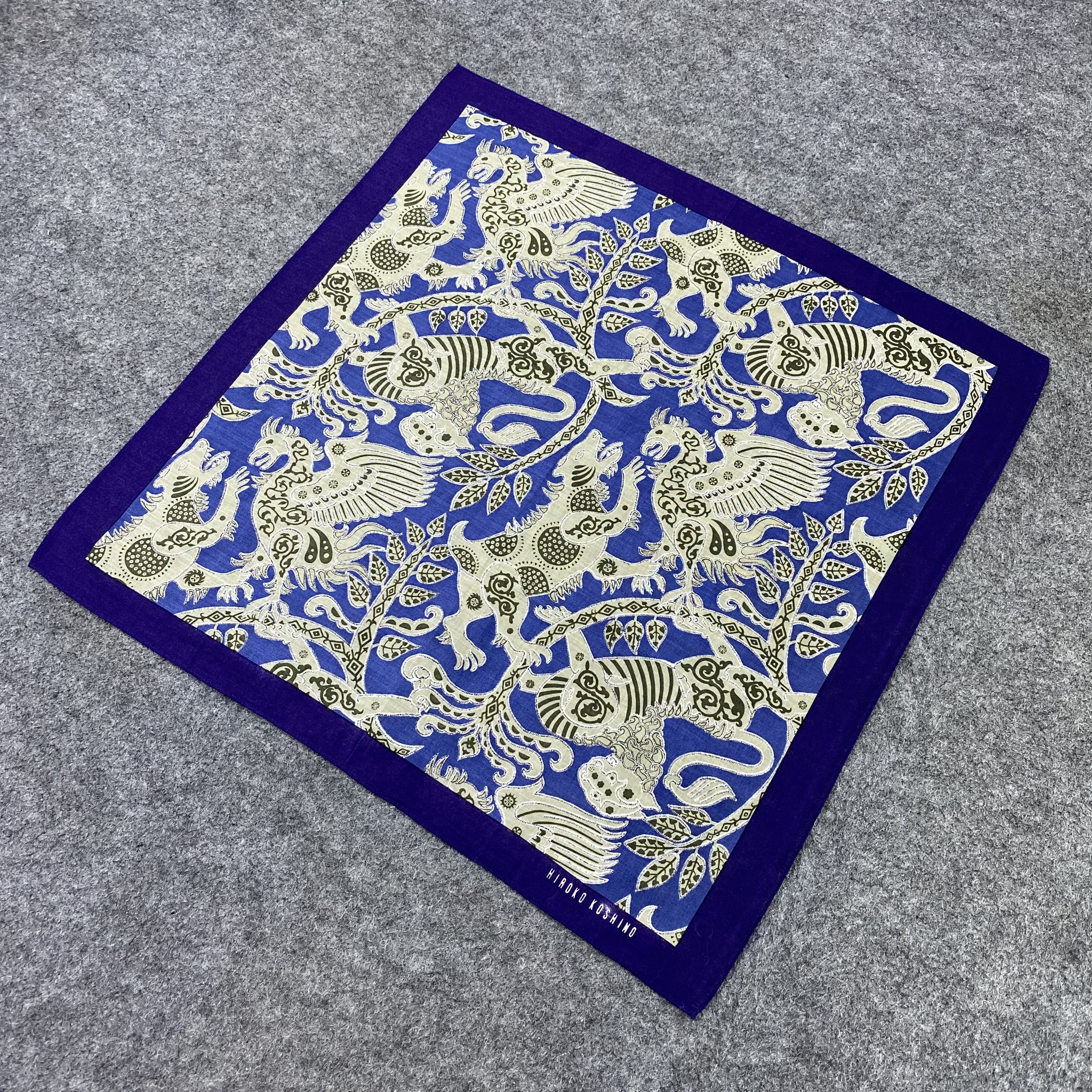 Japanese Brand Hiroko Koshino Handkerchief Neckerchief Bandana-B1879 Size ONE SIZE - 4 Thumbnail