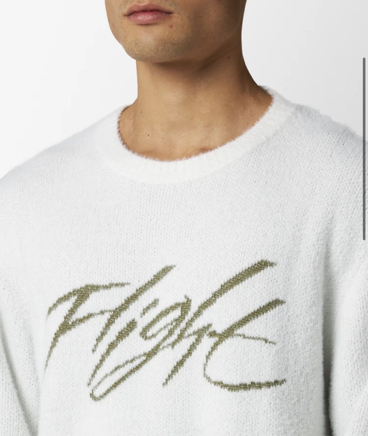 Jordan Brand Jordan Flight Heritage Crop Knit Crewneck Sweater Size US L / EU 52-54 / 3 - 3 Thumbnail