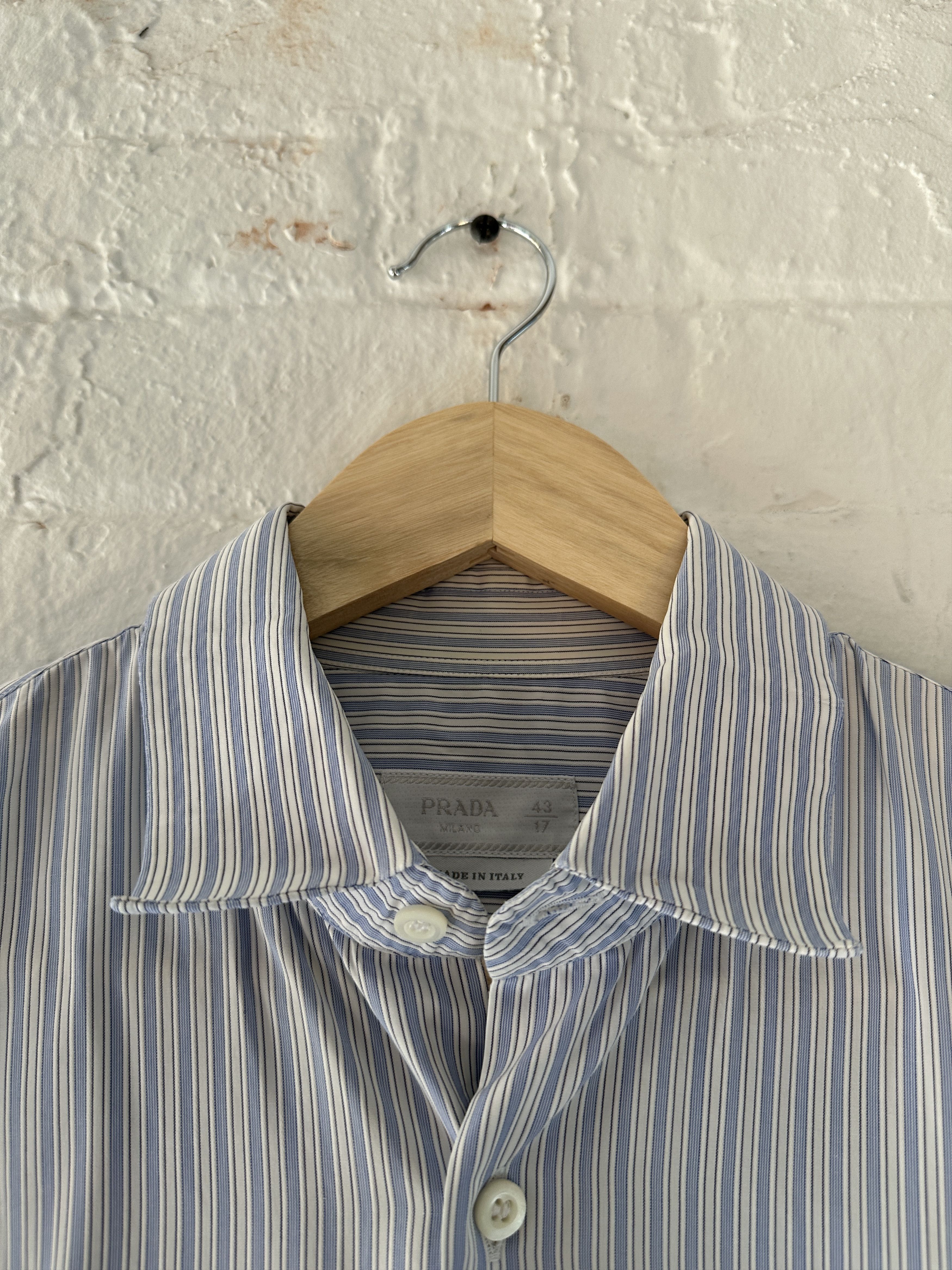 Prada Prada Striped Button Up Shirt Size US M / EU 48-50 / 2 - 2 Thumbnail