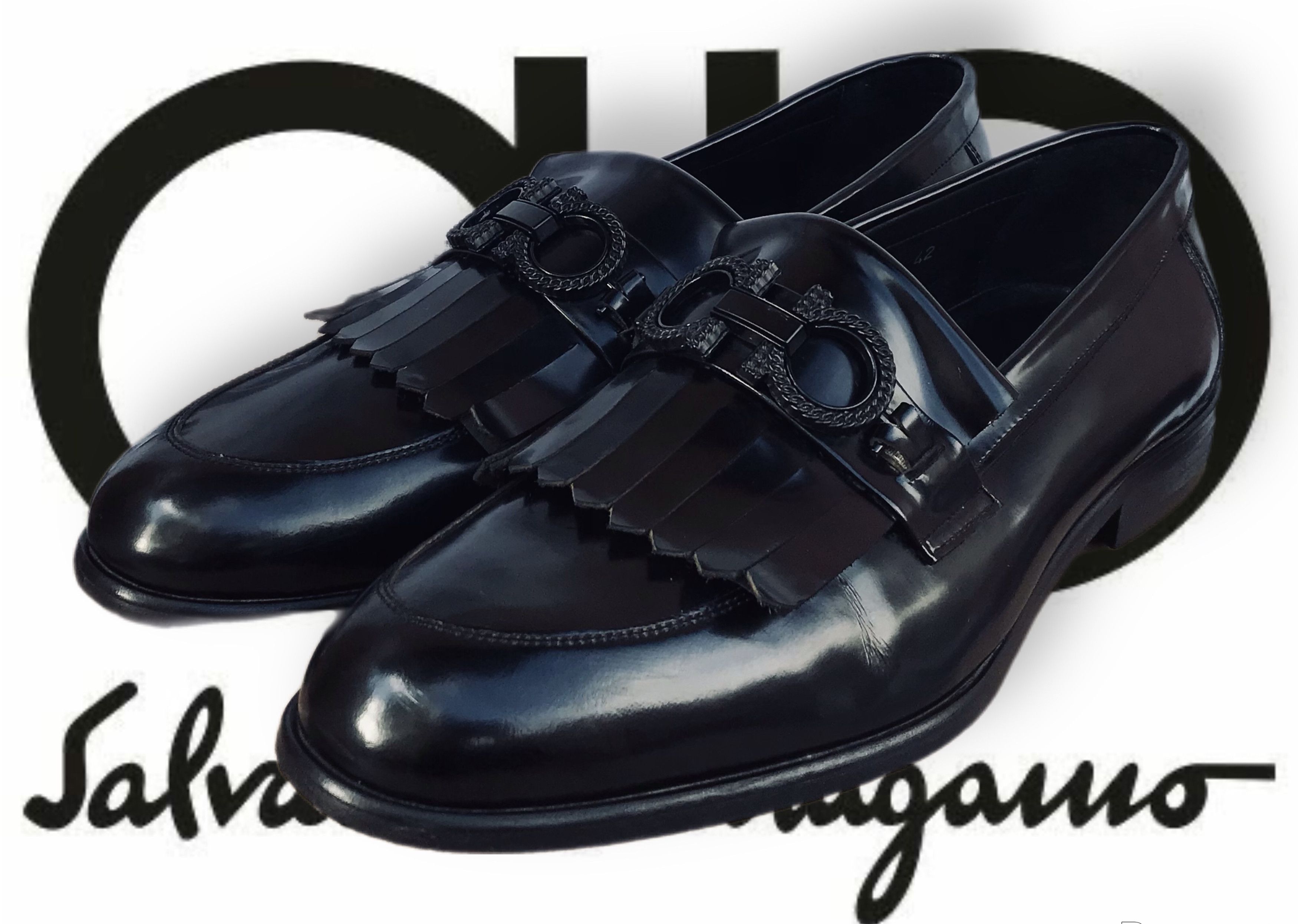 Salvatore Ferragamo Salvatore Ferragamo Gancini Loafers Tassel Men's Slip On Size US 9 / EU 42 - 1 Thumbnail
