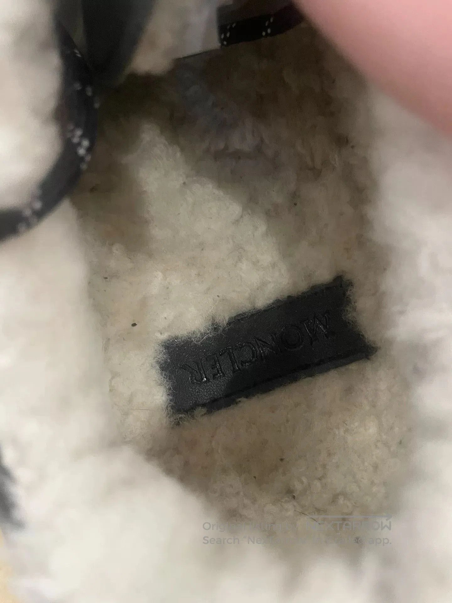 Moncler Men's Leather Shoes Wool Lining.