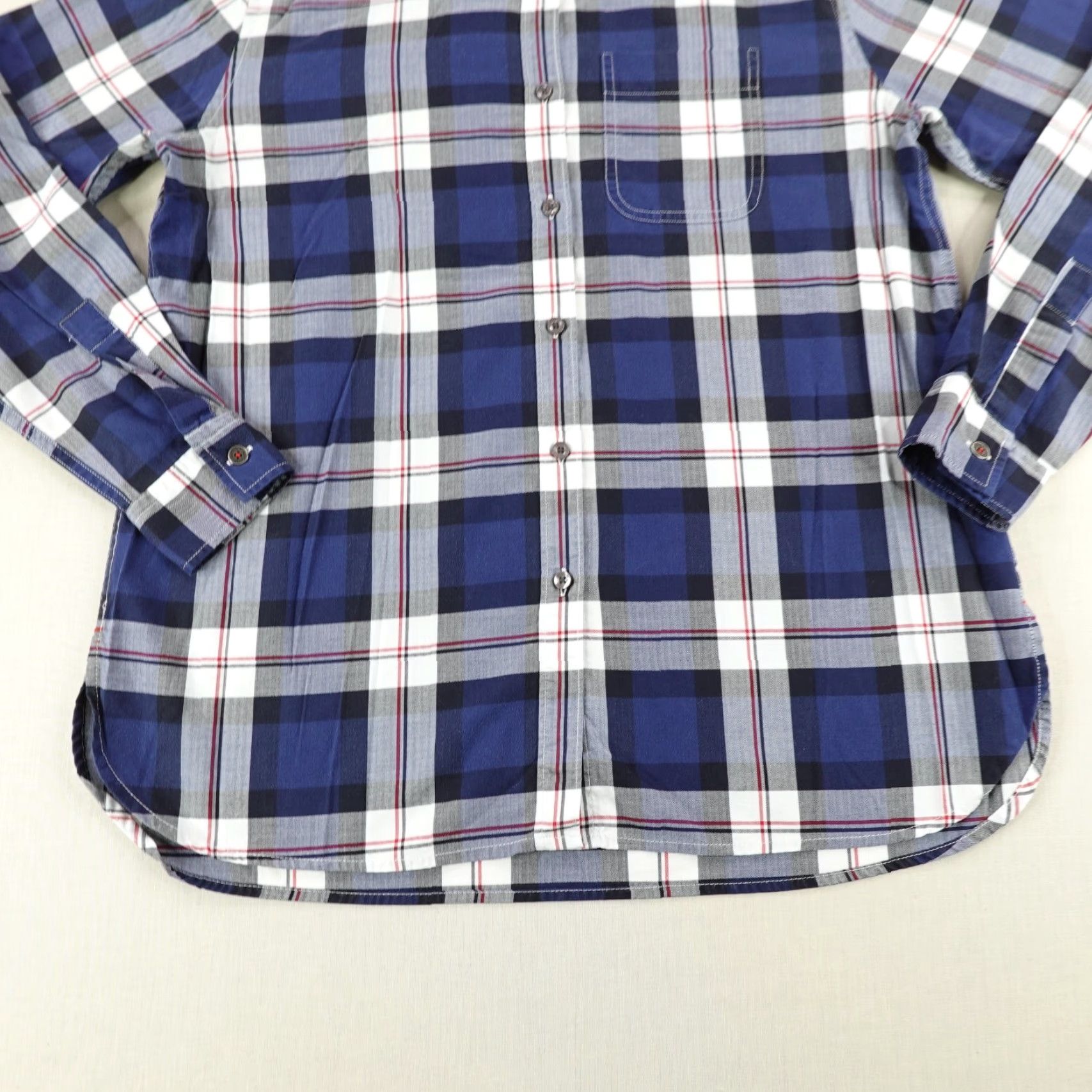 Barbour Barbour Shirt Womens 8 Blue Plaid Button-Up Long Sleeve Casual Blouse Outdoor Size M / US 6-8 / IT 42-44 - 4 Thumbnail