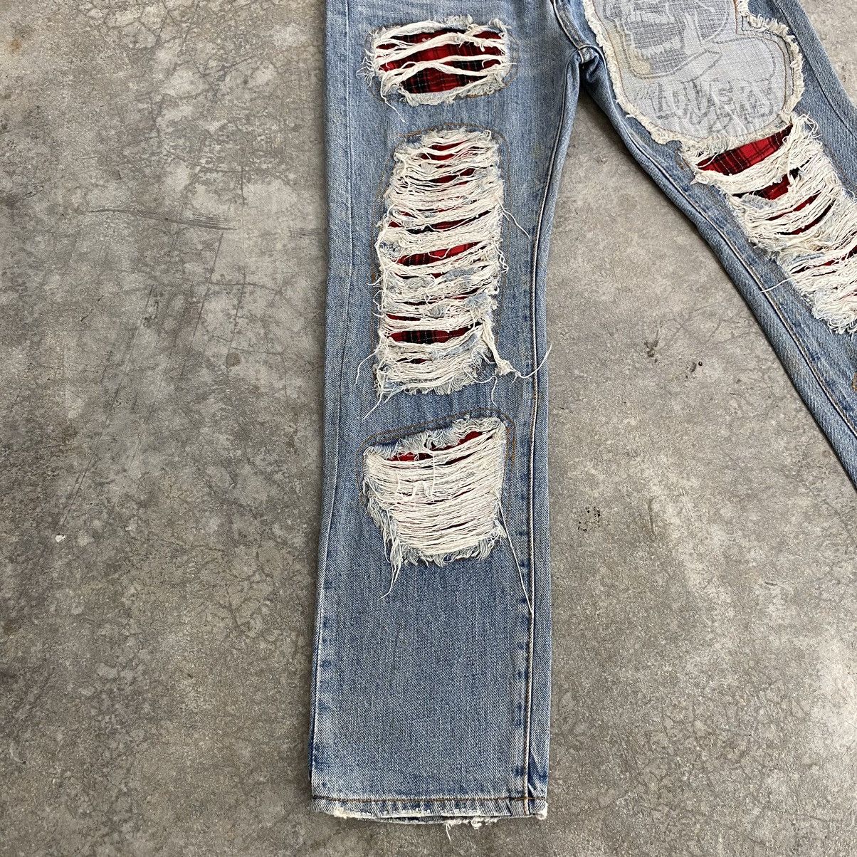 A.F.F.A. Vintage Lover’s Rock Japan Distressed Jeans Size US 30 / EU 46 - 6 Thumbnail