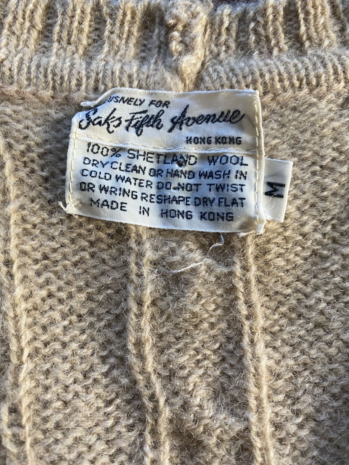 Saks Fifth Avenue × Vintage Vintage 70’s Saks Fifth Ave Wool Knit Cardigan Sweater Vest Size S / US 4 / IT 40 - 2 Thumbnail