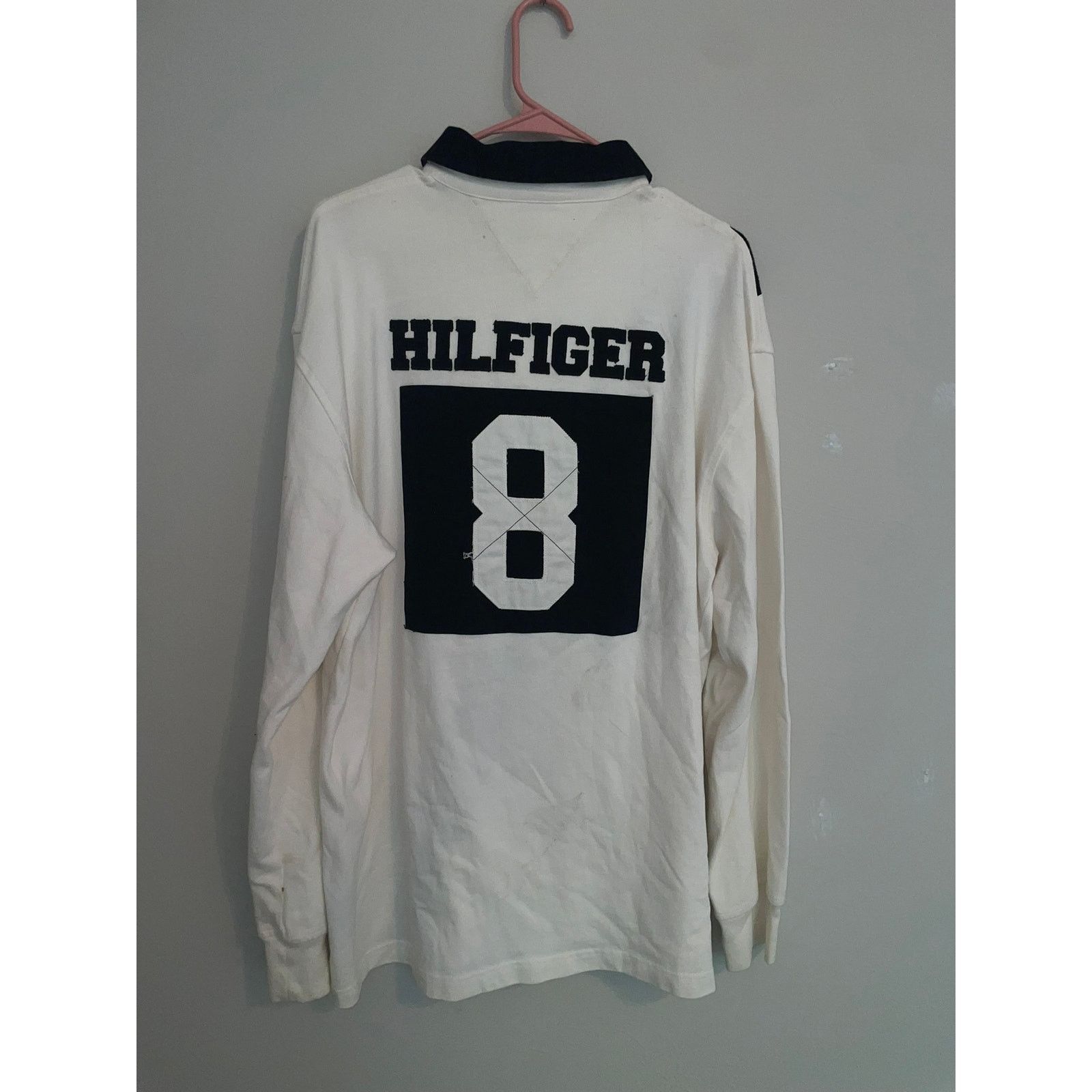 Tommy Hilfiger Tommy Hilfiger Long Sleeve Polo Shirt #8 Y2K Vintage XL Size US XL / EU 56 / 4 - 8 Thumbnail