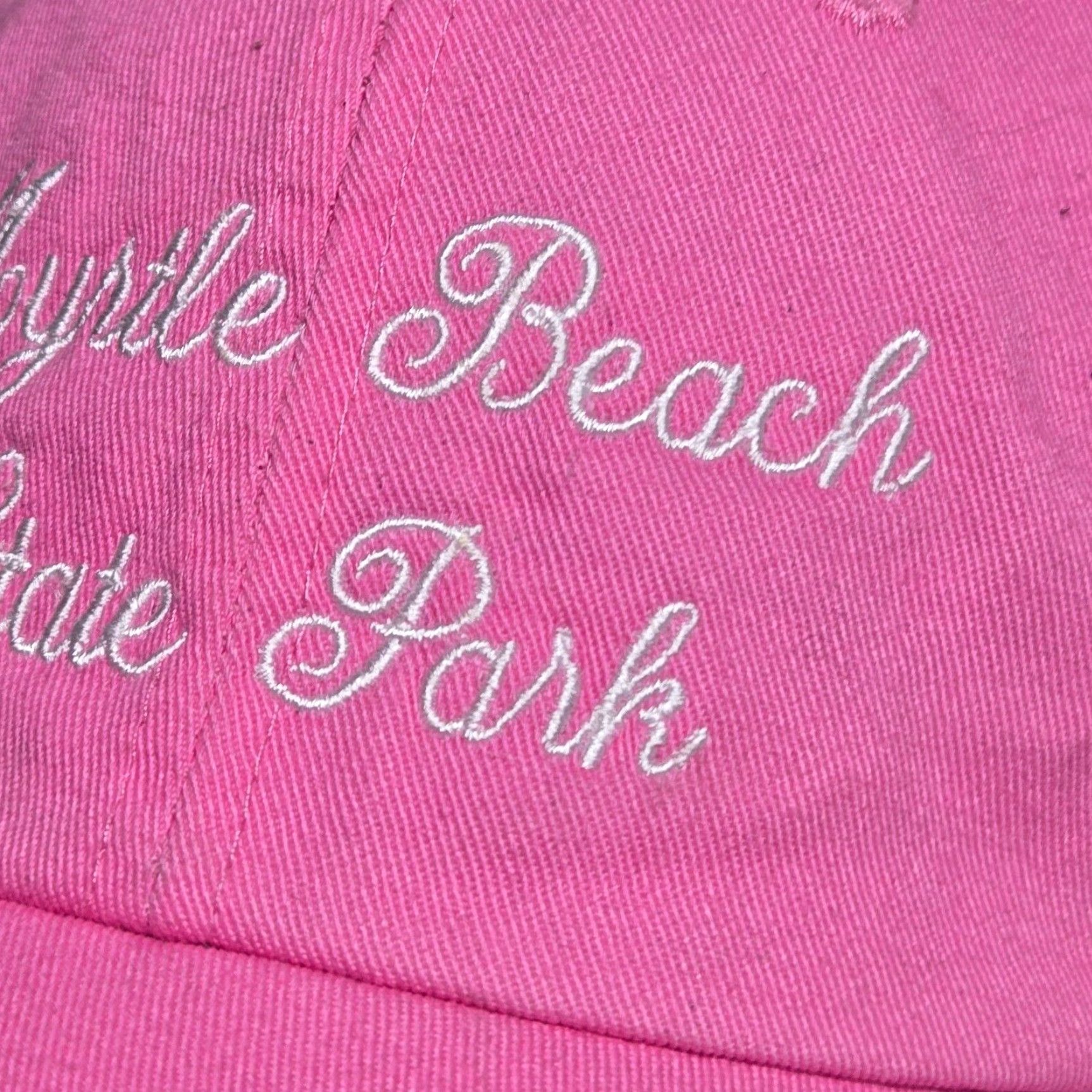 Vintage Myrtle Beach State Park SC South Carolina Pink Hat Cap Adjustable Womens Baseball Cap Size ONE SIZE - 2 Thumbnail