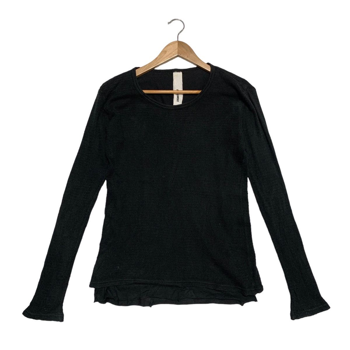 Image of Attachment By Kazuyuki Kumagai Double Layer Blouse in Black, Women's (Size Small)