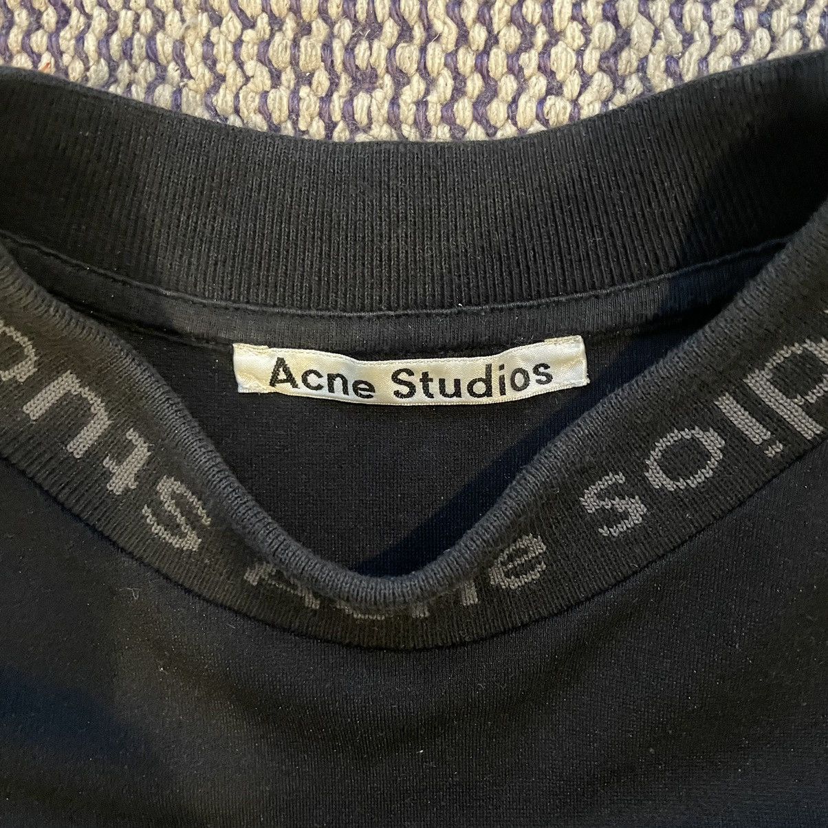 Acne Studios Black Acne High Neck T-Shirt Size US M / EU 48-50 / 2 - 2 Thumbnail