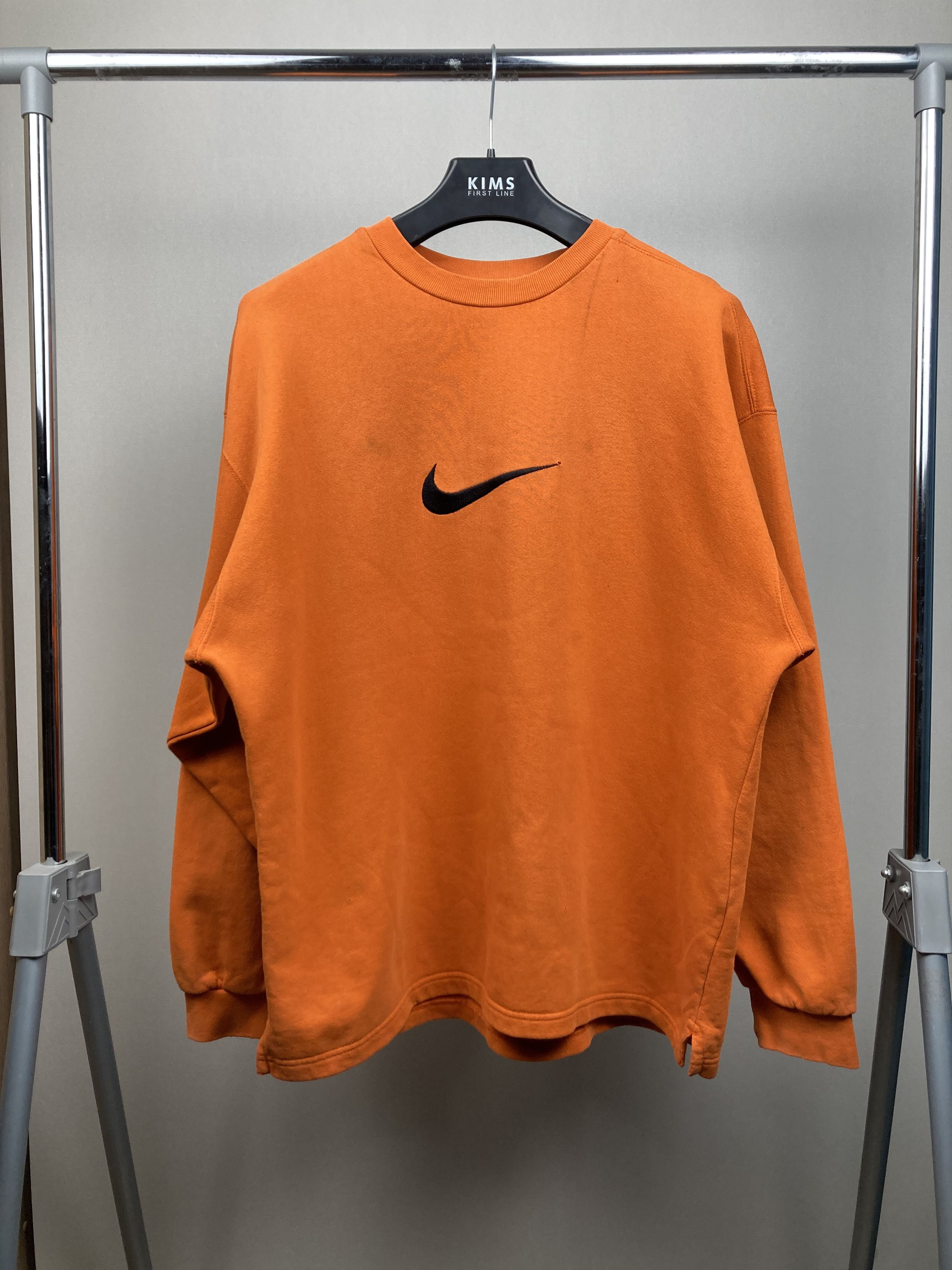 Nike 1990's USA Vintage Nike Big Embroidered Logo Crewneck Size US L / EU 52-54 / 3 - 1 Thumbnail